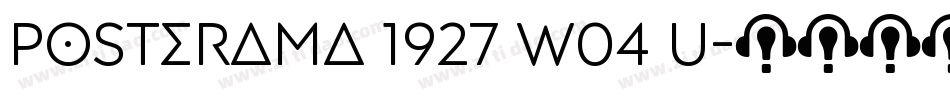 Posterama 1927 W04 U字体转换